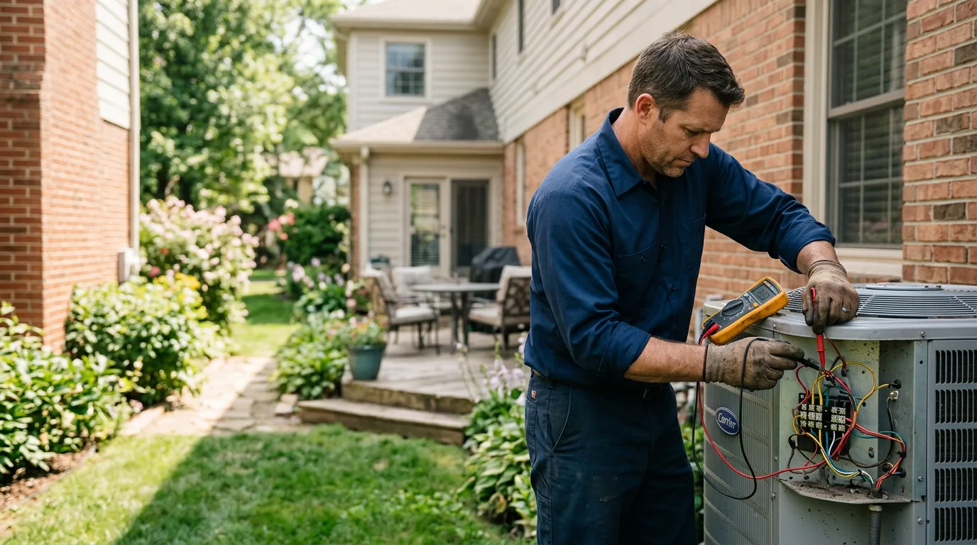 HVAC technician working near Paint Lick, KY